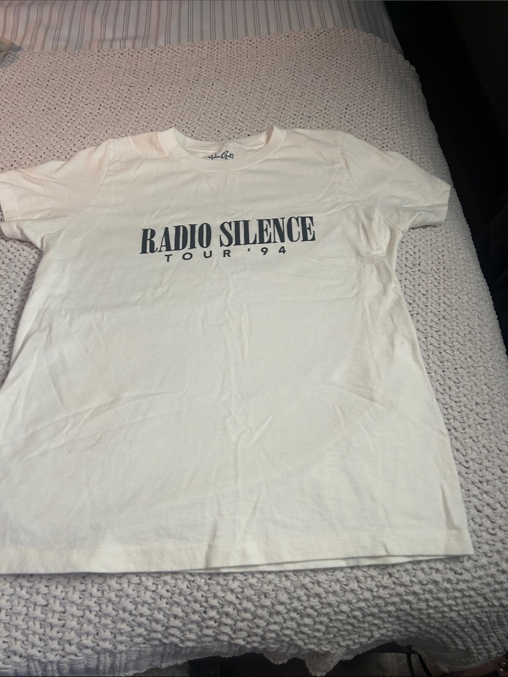 Radio Silence Tour '94 White Graphic Tee - women’s Shirt